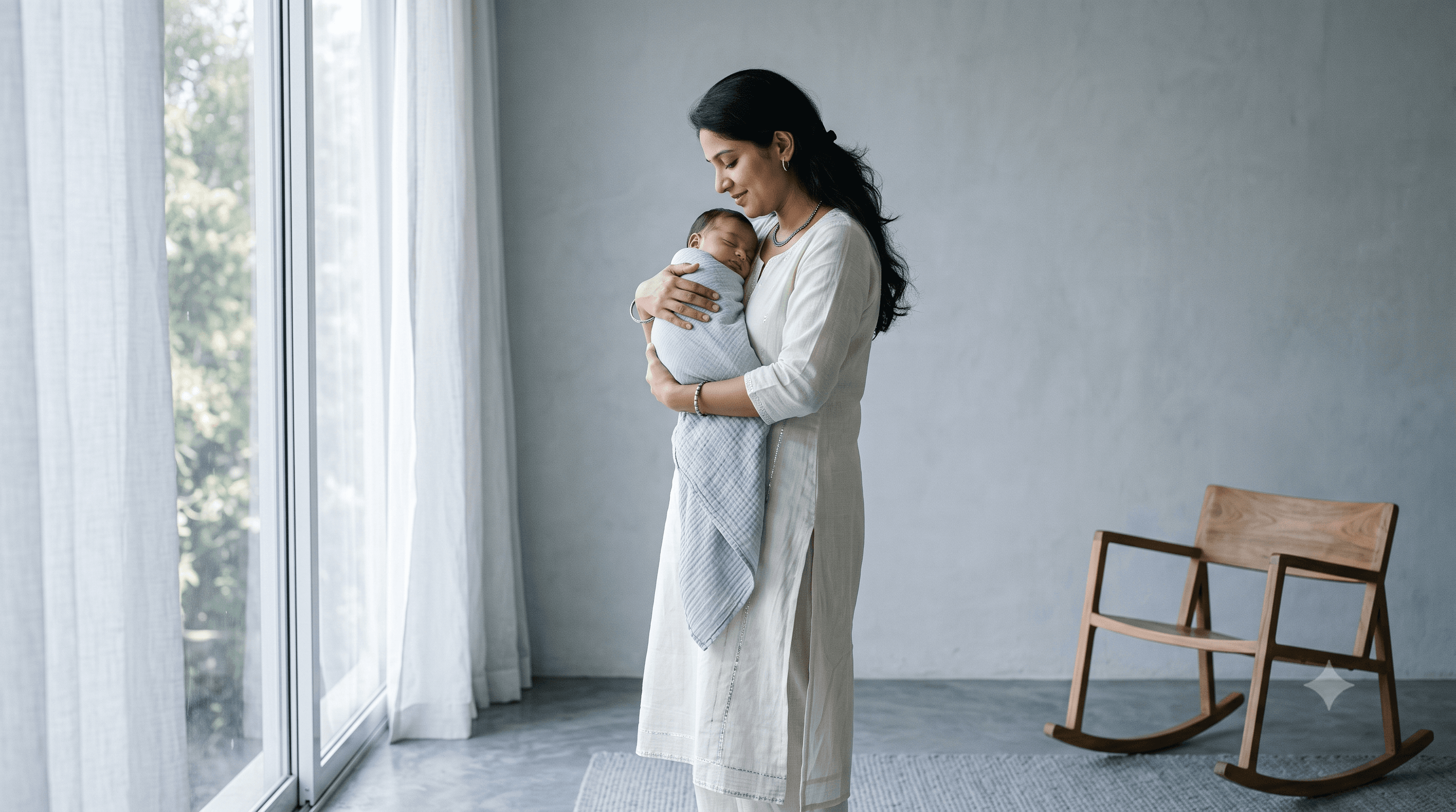 Baby Express — a mother caring for her baby