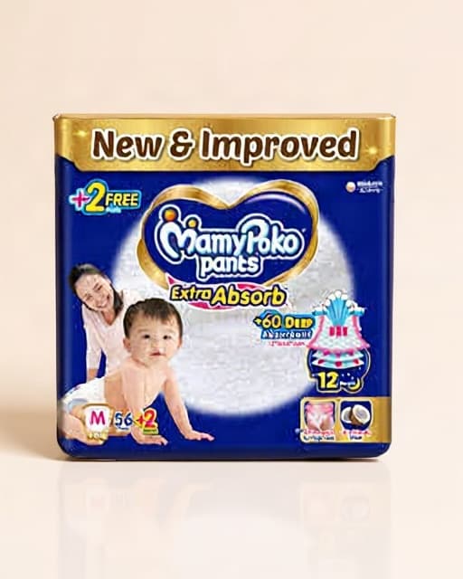 MamyPoko Pants Extra Absorb (M, 56+2pc)