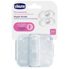 Chicco Silicone Nipple Shields Small Pack of 2 – White
