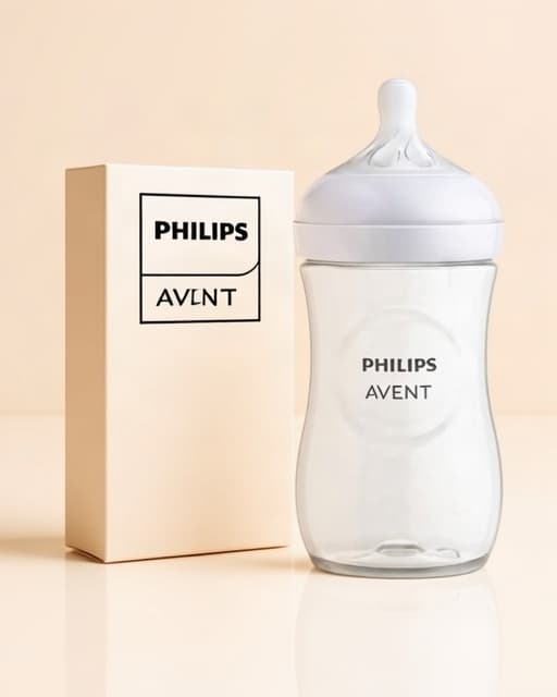 Avent Natural Response 125ml Baby Feeding Bottle, Pack of 2 (0-3 months)