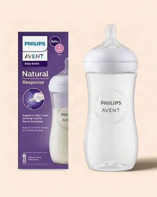 Avent Natural Response 330ml Baby Feeding Bottle, Pack of 1 (9+ months)